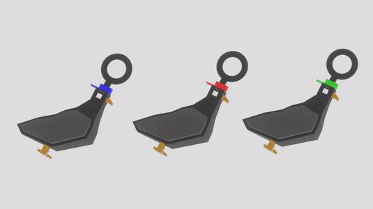 A dangerous pigeon for your keychain