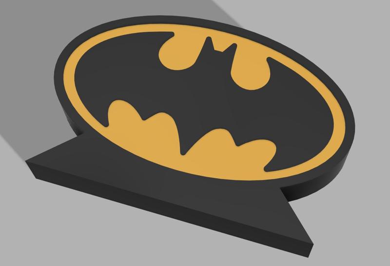 batman logo lamp