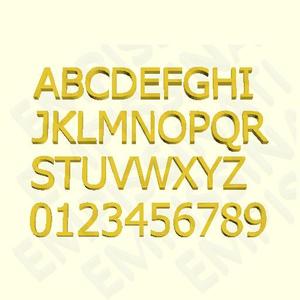 TAHOMA - 3D LETTERS, NUMBERS AND SYMBOLS