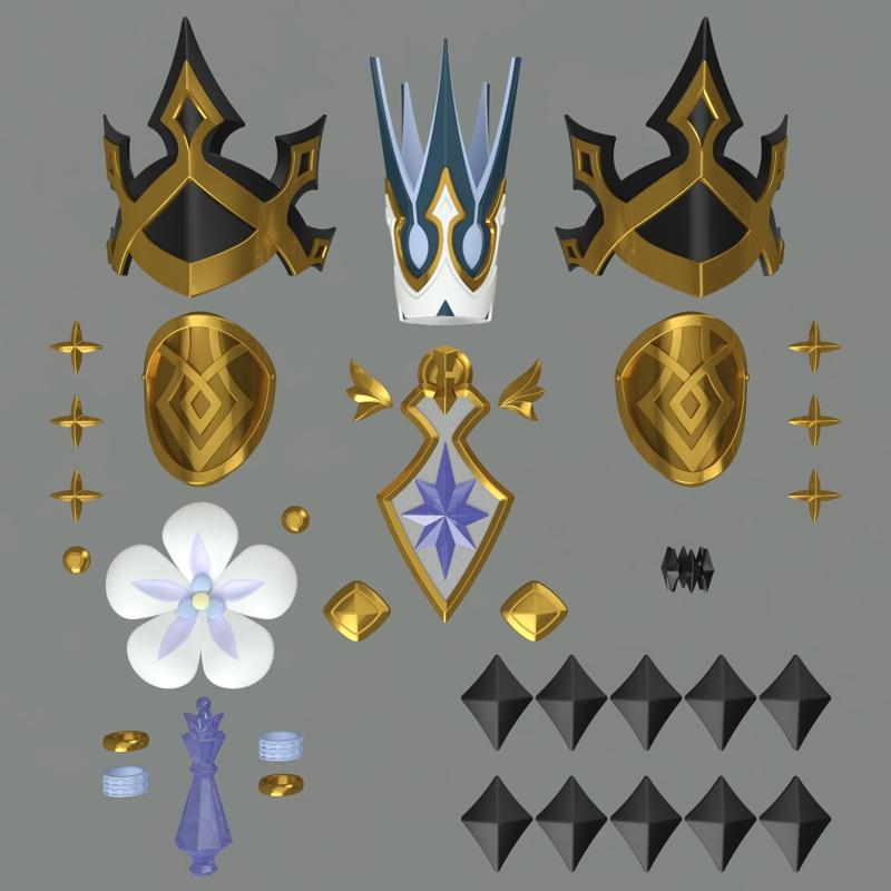 Honkai Star Rail Cerydra Jewelry and Accessories. Video game, props, cosplay