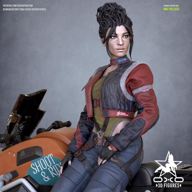 Panam Cyberpunk Tabletop Miniature Figure