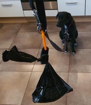 Dog poo bag holder