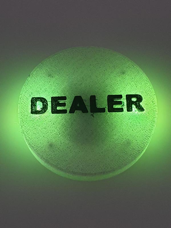 Casino Poker Texas Hold‘em / Omaha / Card Game Dealer Buttons with RGB led lights