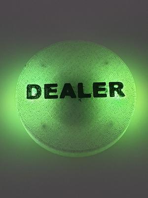 Casino Poker Texas Hold‘em / Omaha / Card Game Dealer Buttons with RGB led lights