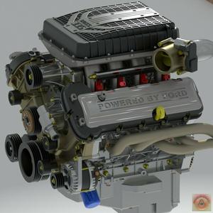FORD BOSS 335  (Miami V8) - ENGINE