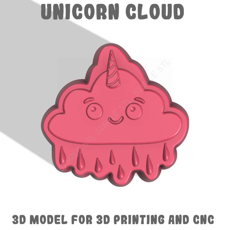 Unicorn cloud Stl File