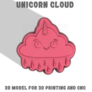 Unicorn cloud Stl File