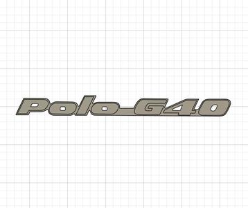 Lettering Polo G40