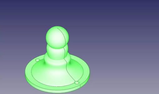 printable door knob  with holes for bolts