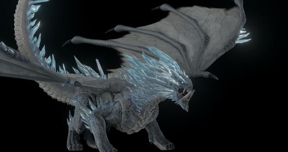 Ice Dragon - posable stl included