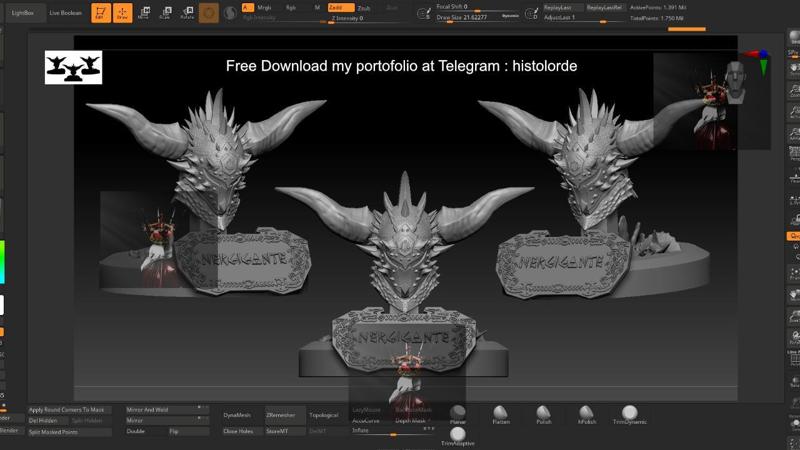 Nergigante Helmet Bust