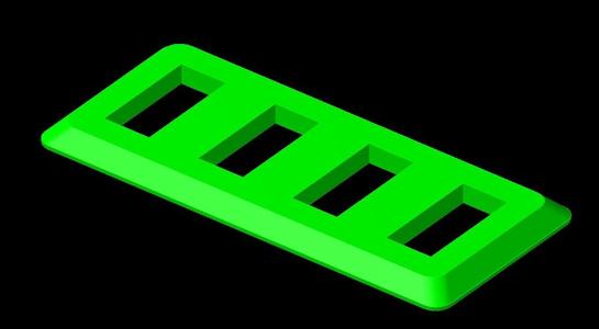 4x Usb port frame