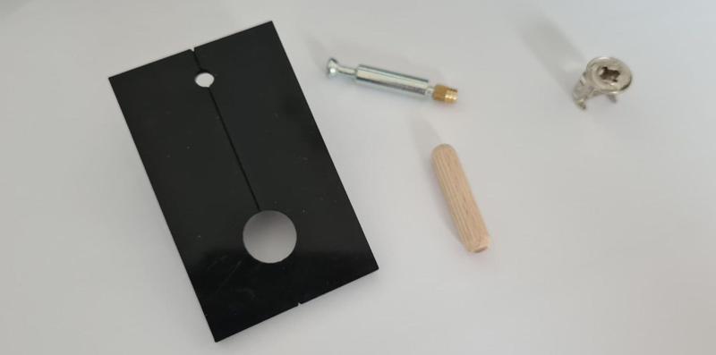 drilling jig for eccentric fittings