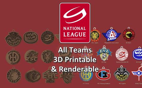 Swiss National League ice hockey all teams printable