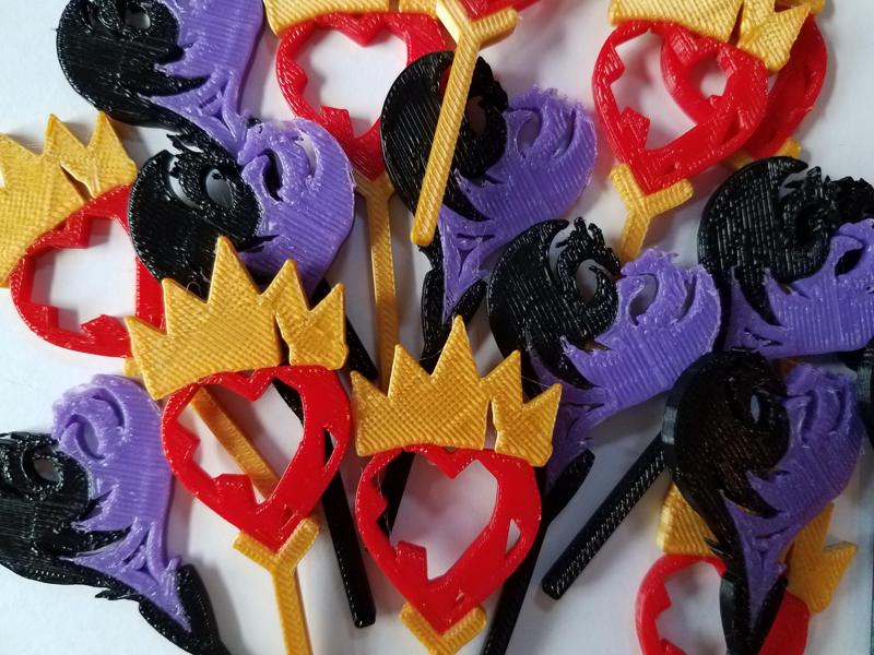 Descendants Cupcake Toppers