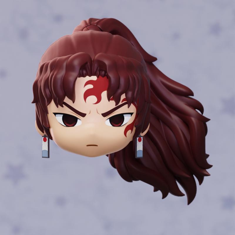Custom Hair Nendoroid Chibi Demon Slayer Samurai Traditional Stardemy
