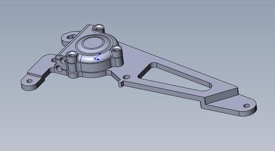 Rolls-Royce Phantom power window motor mount