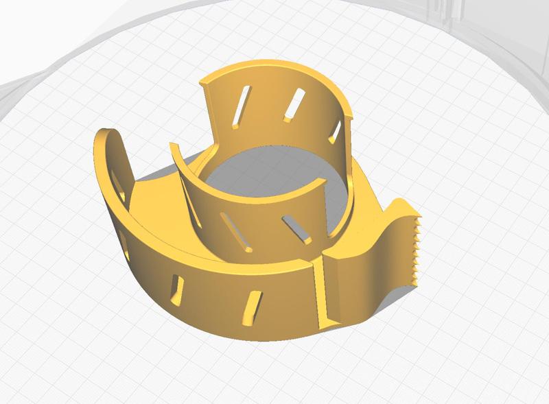 Painters tape holder cutter