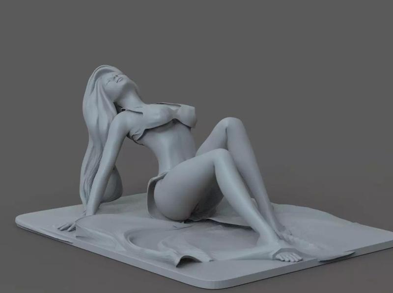 Beach Girl Sculpture