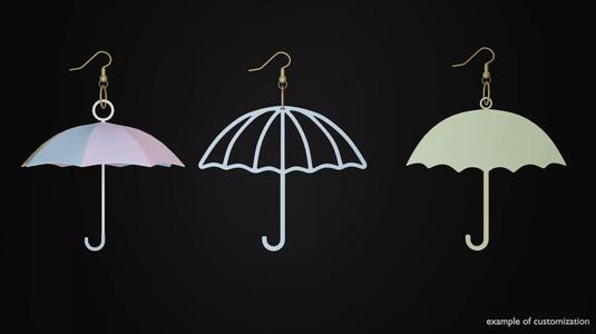 Umbrella earrings