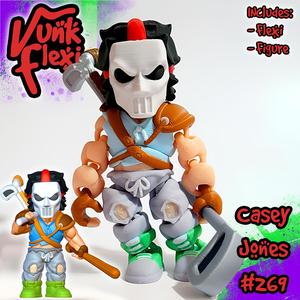 Teenage Mutant Ninja Turtles Casey Jones MultiColor Flexi Print-In-Place + figure