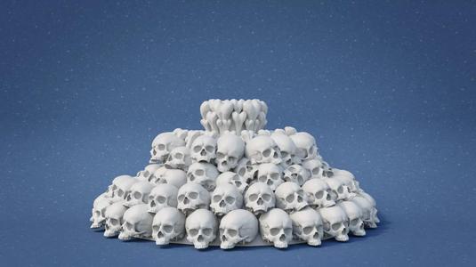 Skull pyres