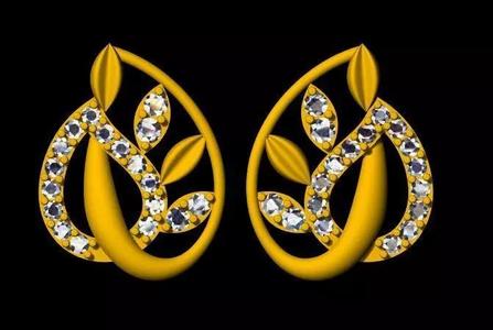 Stud Earrings 3dm file