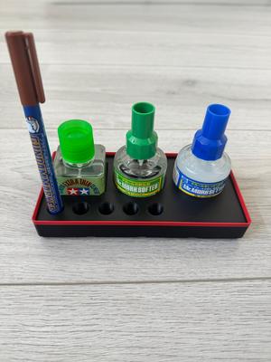 Gridfinity Mr Hobby Bottles, Glue & Markers Holder