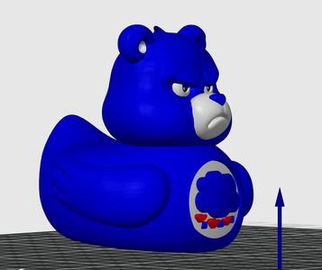 grumpy care bear rubber duck