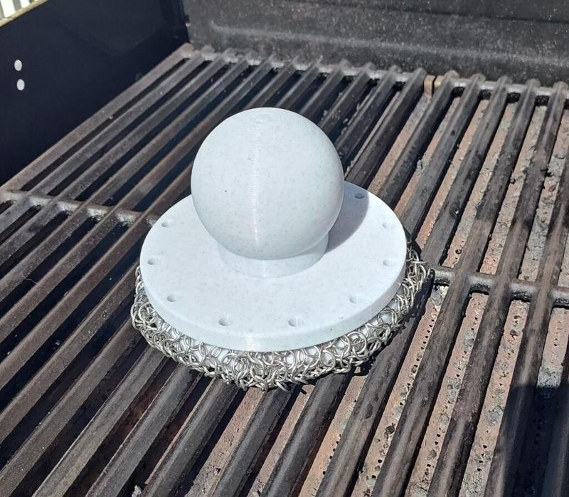 Ring mail BBQ grill or cast Iron pan scrubber