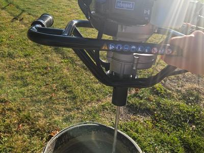 Adapter from Earth Auger to Paint/Mortar Mixer