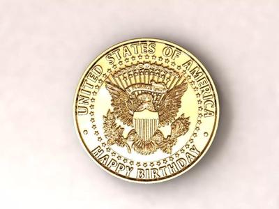 Coin USA liberty happy birthday