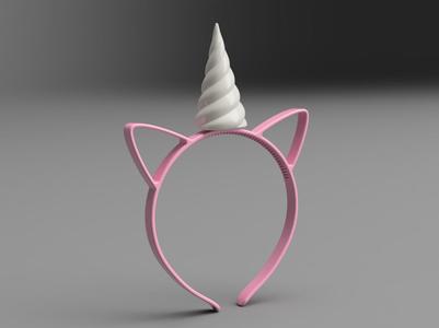 Unicorn Headband – Kids' Size with Screw-On Horn