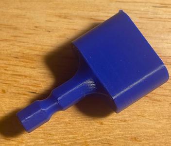 Tuning peg tool for 1/4 inch drive