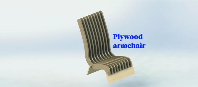 Plywood armchair