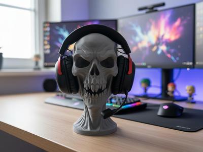 Scary Skull Headphone holder
