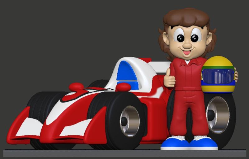 Senninha Little Senna Ayrton Senna cartoon