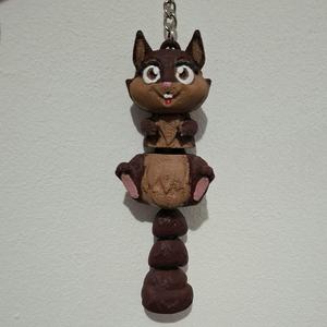 CUTE SQUIRREL-flexi-keychain