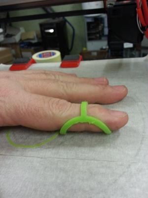 Splint for immobilising injured finger customizable V1.0