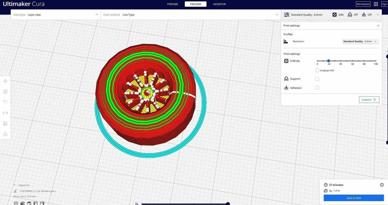 F1 CAR WHEELS TYPE Z