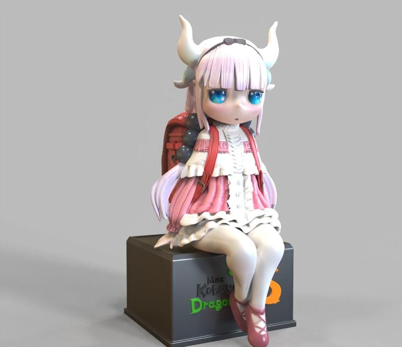 Kanna Kamui -V2 SITTING POSE - Miss Kobayashi's Dragon Maid -小林 カンナ-小林家的龙女仆-FANART FIGURINE