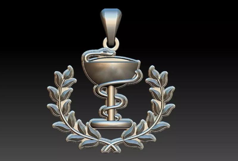 Pharmacy Symbol Pendant