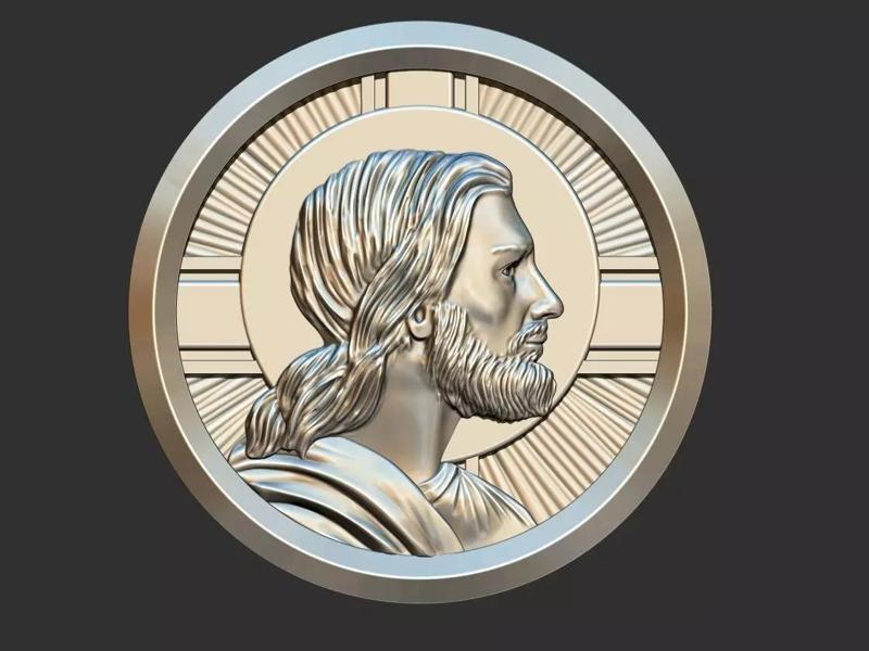 Jesus Profile Medal