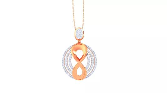 Infinity High Jewelry Pendant Earrings Set 3dm stl obj mtl gltf