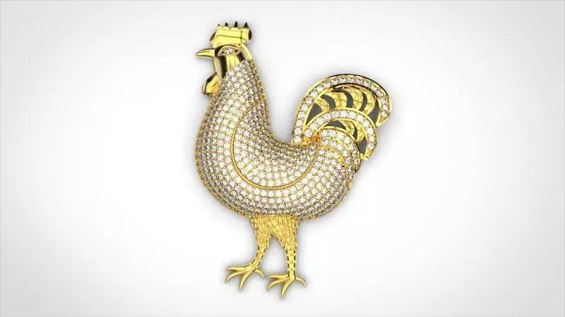 diamonds chicken pendants