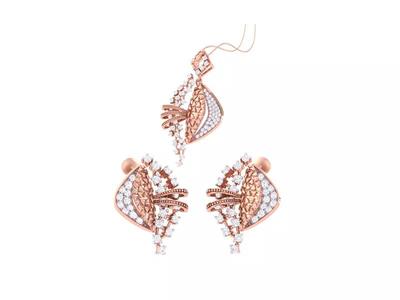Earring Pendant Set 3dm STL OBJ FBX Renders Details