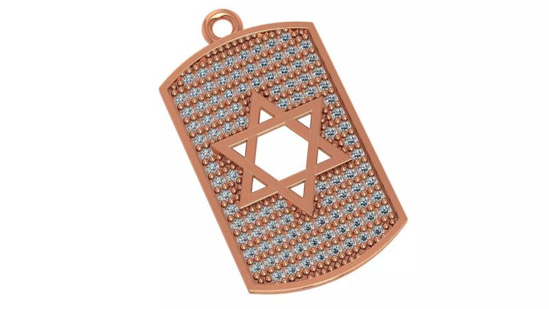Star of David Necklace Charm Pendant