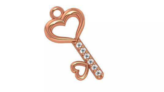 Love Key Pendant