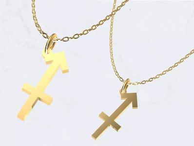 Sagittarius Zodiac Sign Pendant Necklace