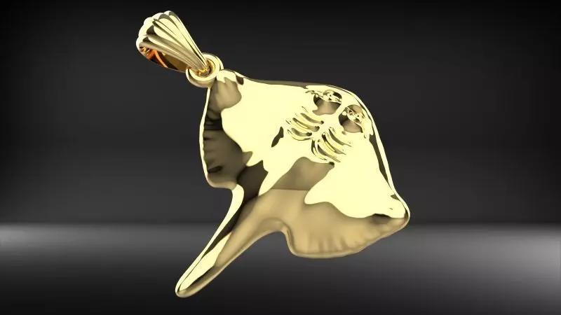 Happy Stingray Pendant Necklace Charm Bracelet Jewelry